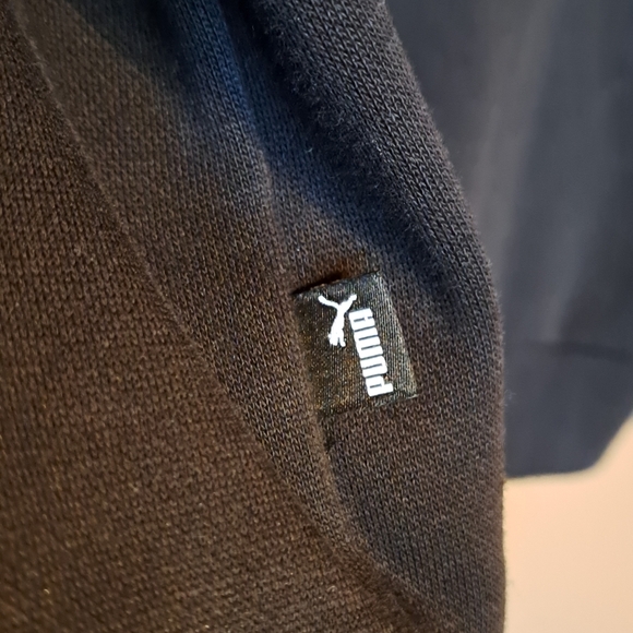 Puma Black Sweatshirt Iconic Logo Athletic Style Size XL - Picture 2 of 7